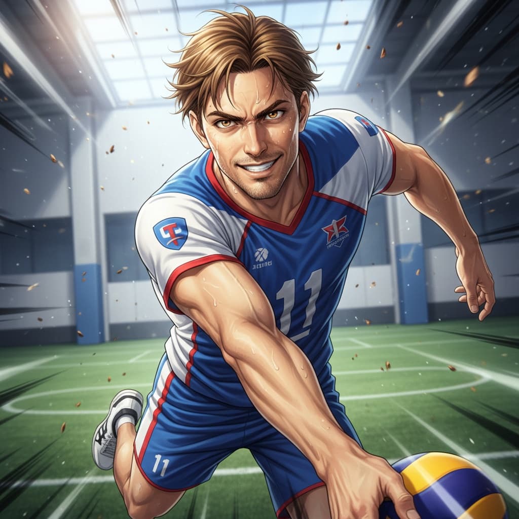 petite white man sports anime action 82896699