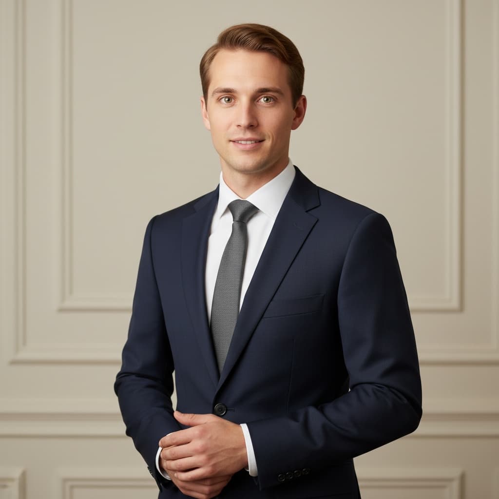 petite white man studio professional portrait 70397141