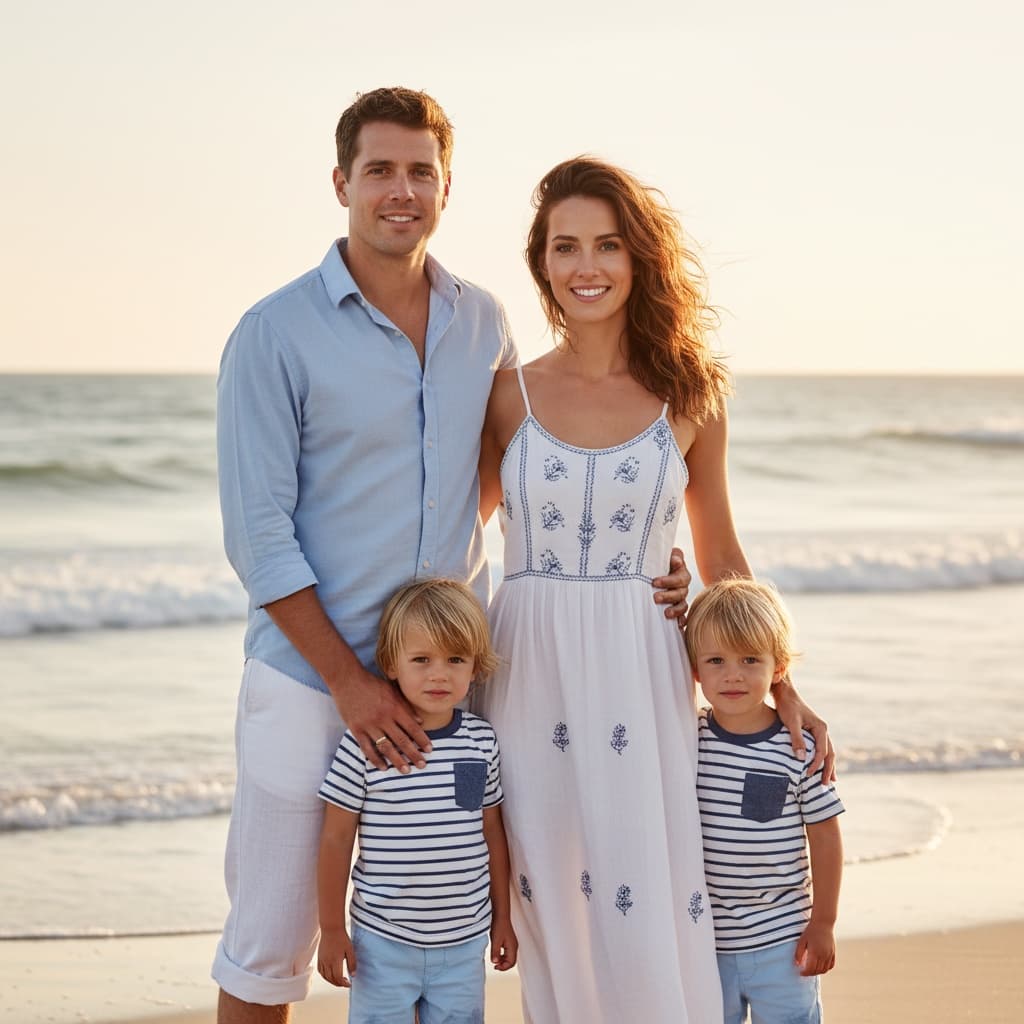 petite white woman beach sunset shoreline 55357994
