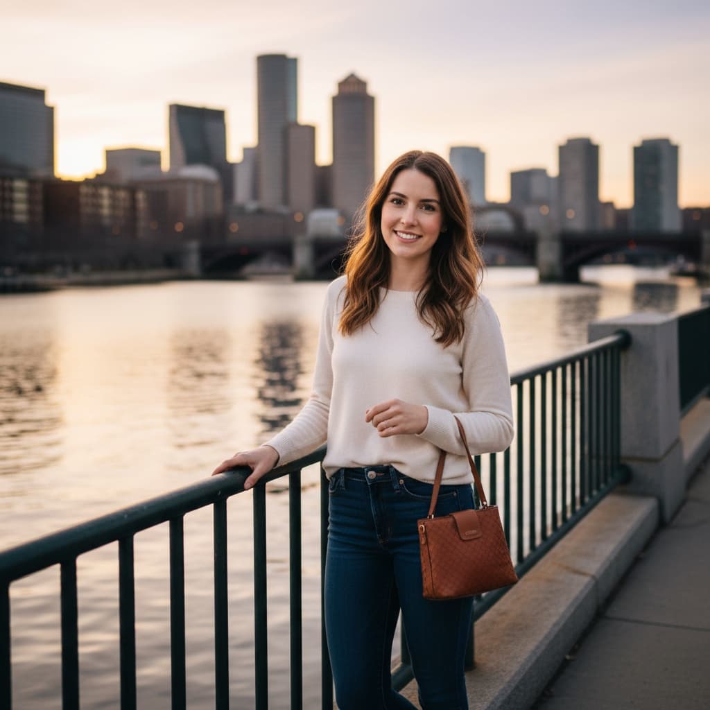 petite white woman charles river esplanade 94442586