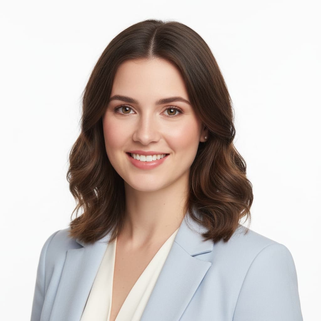 petite white woman high key white background 27446057