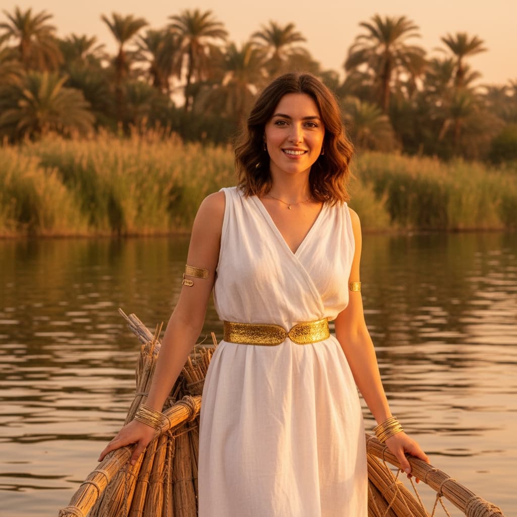 petite white woman nile river boat 93058750