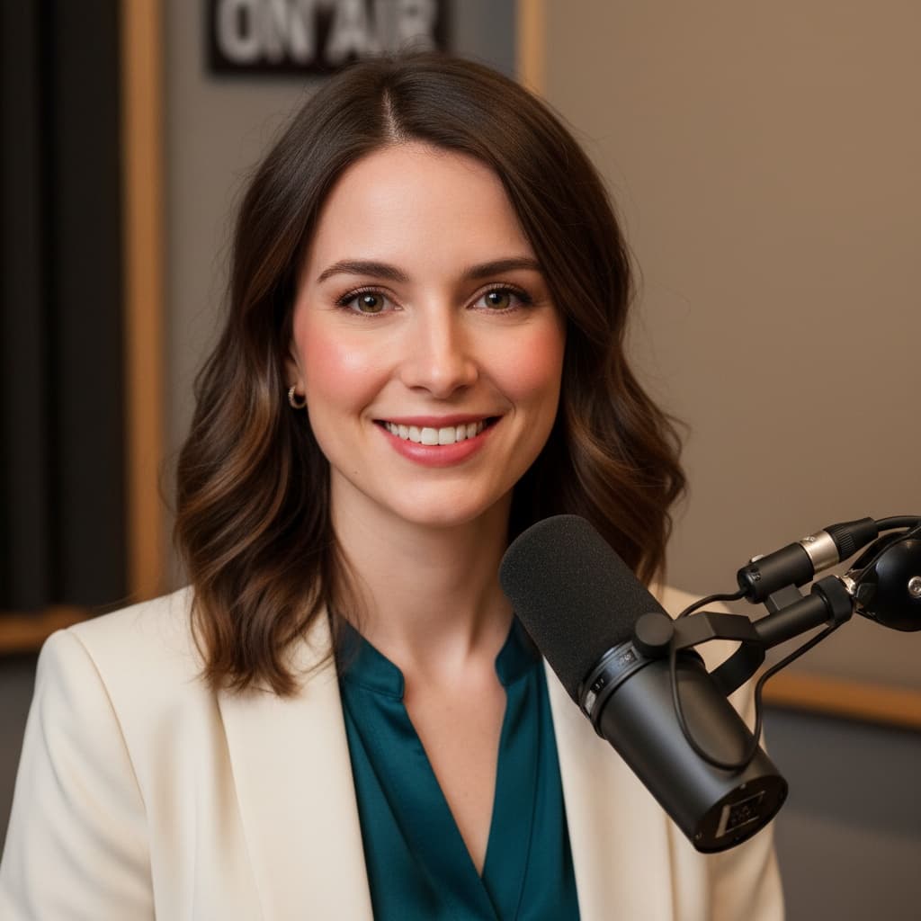 petite white woman professional podcast portrait 38761111