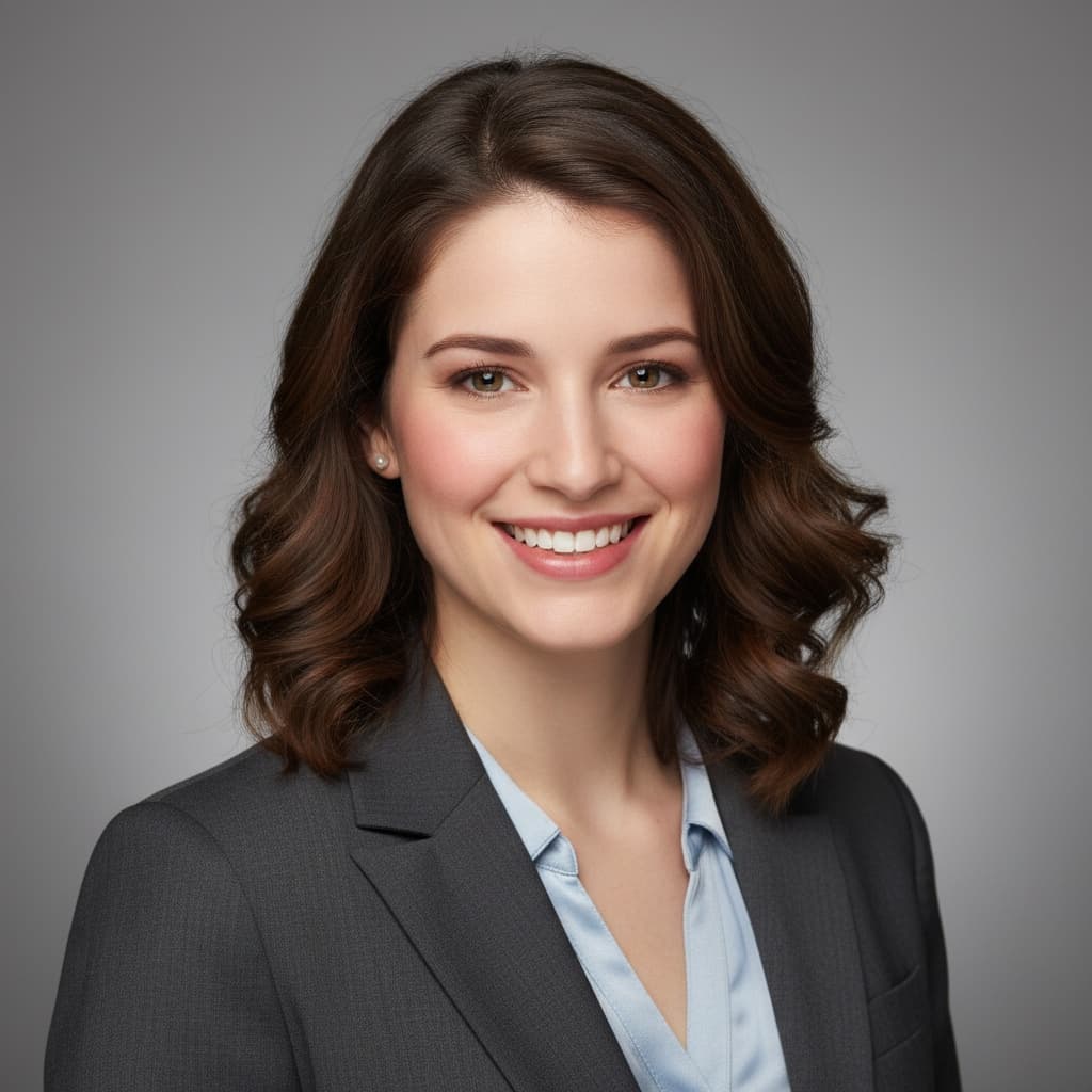 petite white woman studio neutral background 11251181