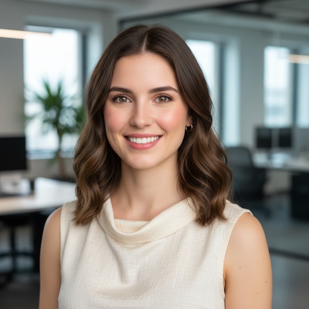 petite white woman tech startup environment 22419744