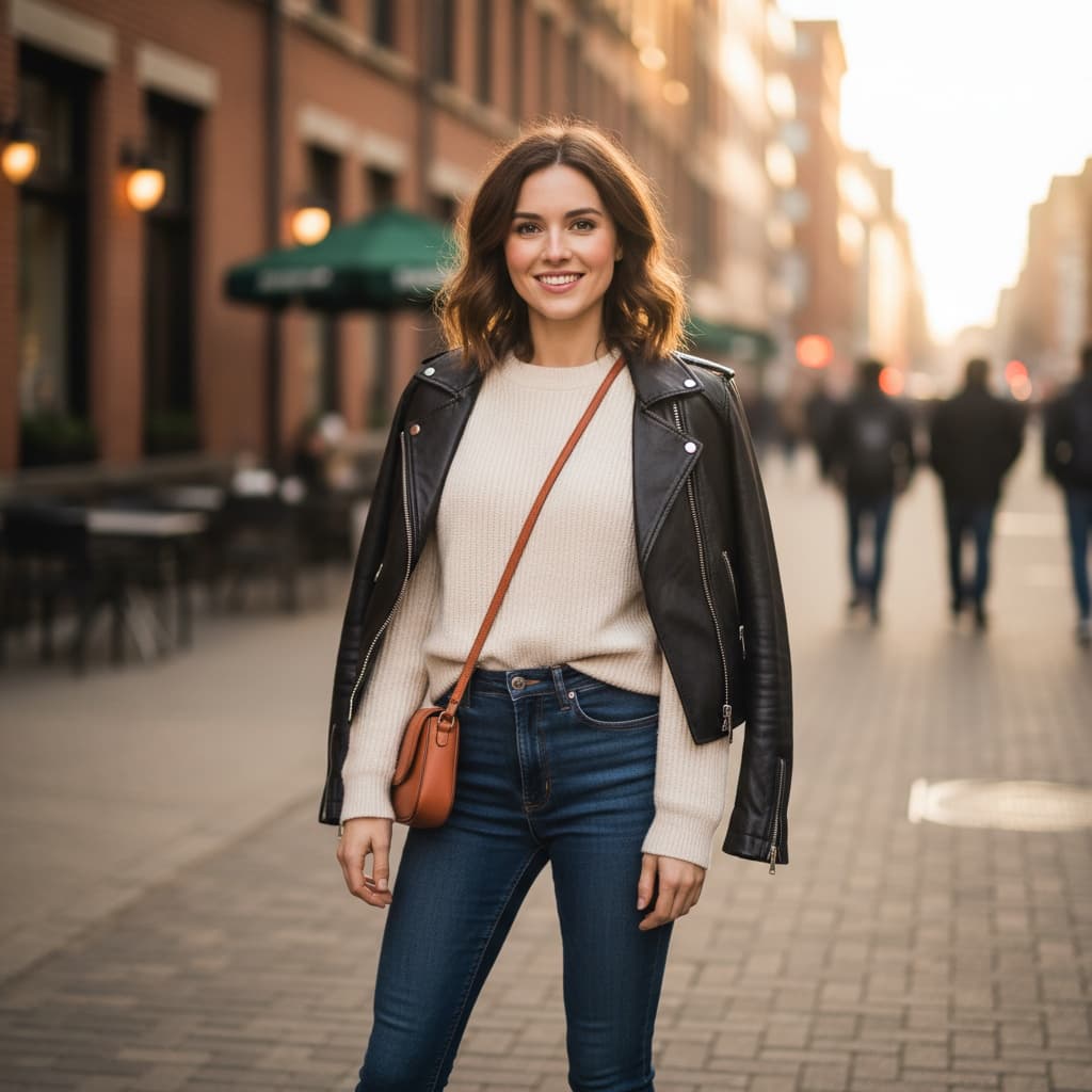 petite white woman urban street style 55321519