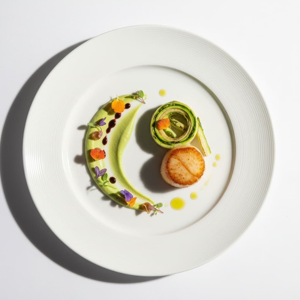 plated elegant fine dining 80993579