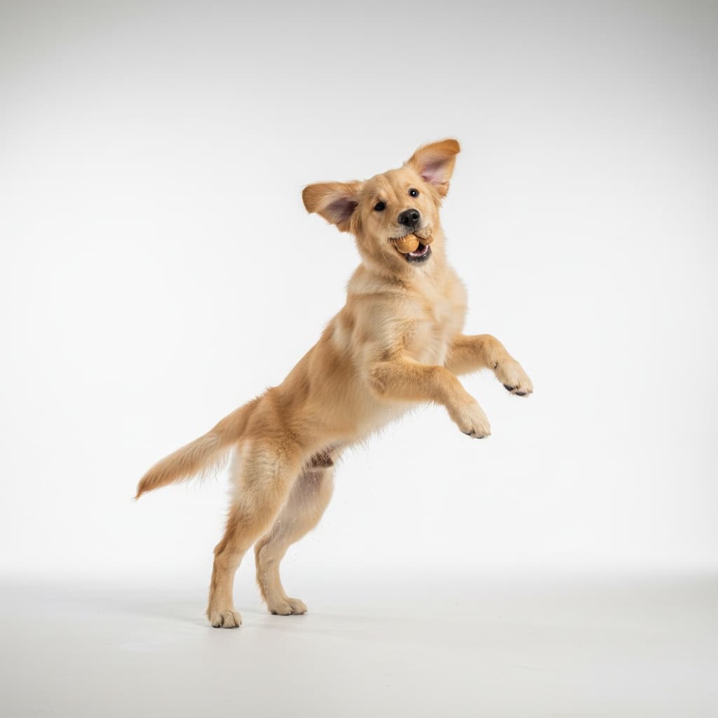playful action mid jump 10169109
