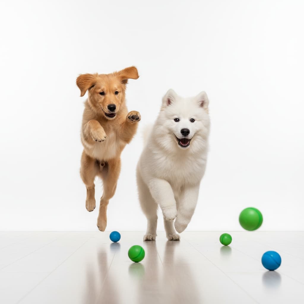 playful action mid jump 79380013
