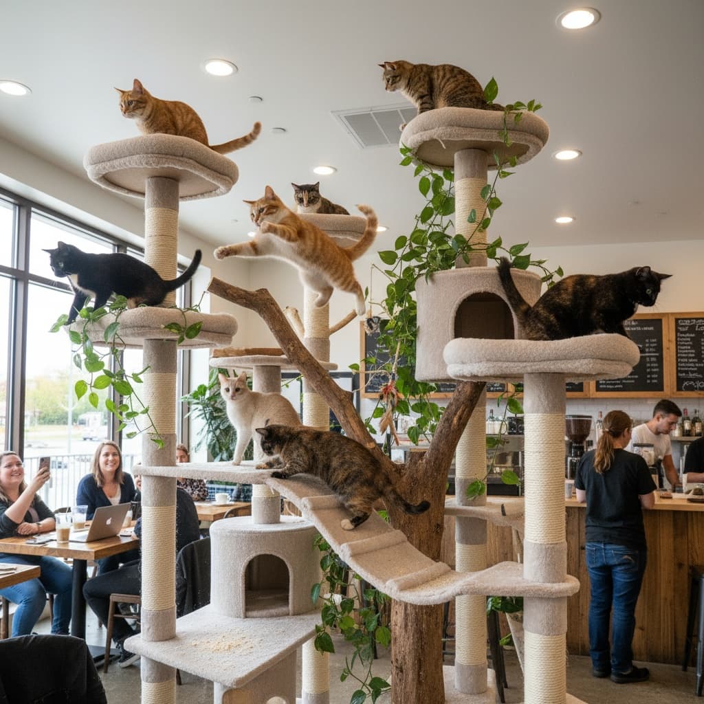 playful cat tree action 71722777
