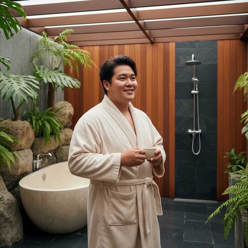 plus_size asian man bathroom spa retreat 24128980