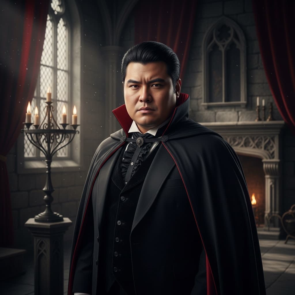plus_size asian man classic vampire portrait 74723158