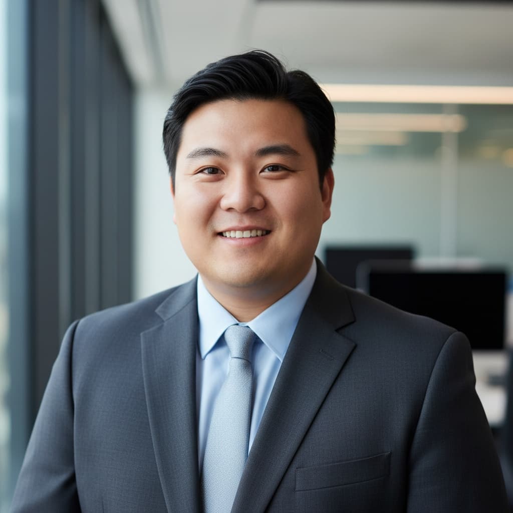 plus_size asian man modern office blur 95576879