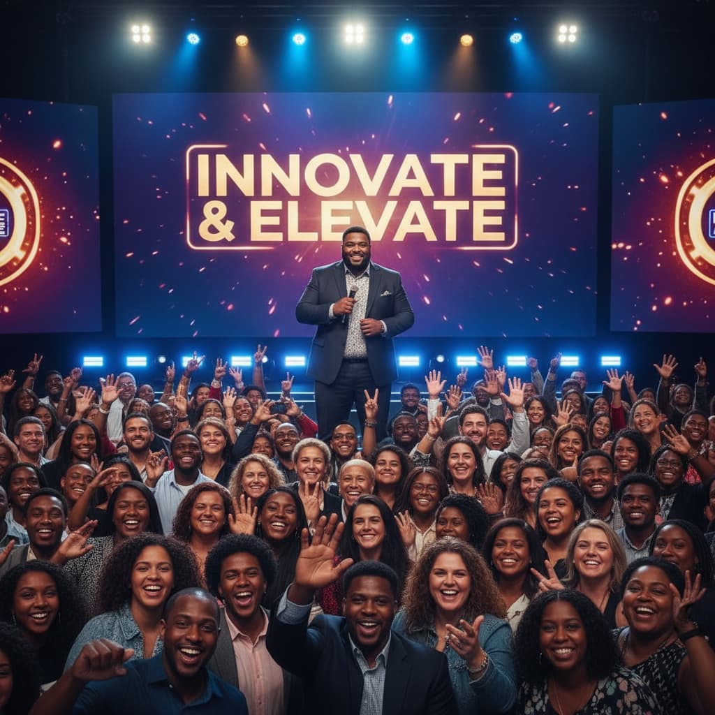 plus_size black man audience reaction shot 60140520