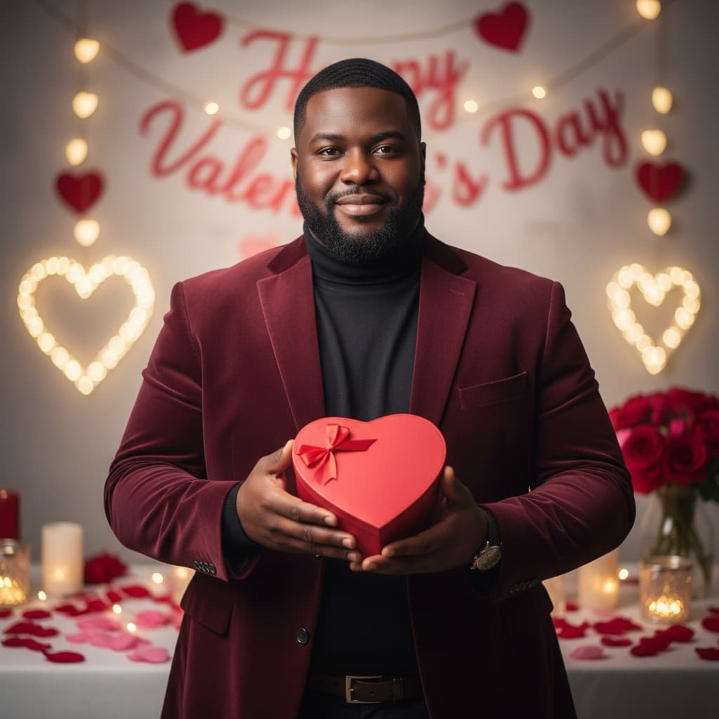 plus_size black man chocolate box moment 85396330