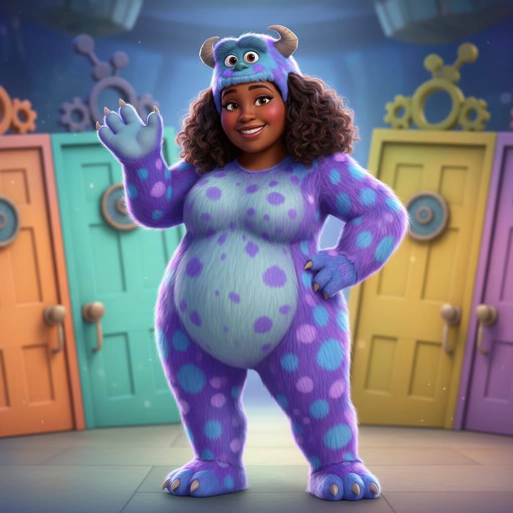 plus_size black woman monsters inc sully character 84879306