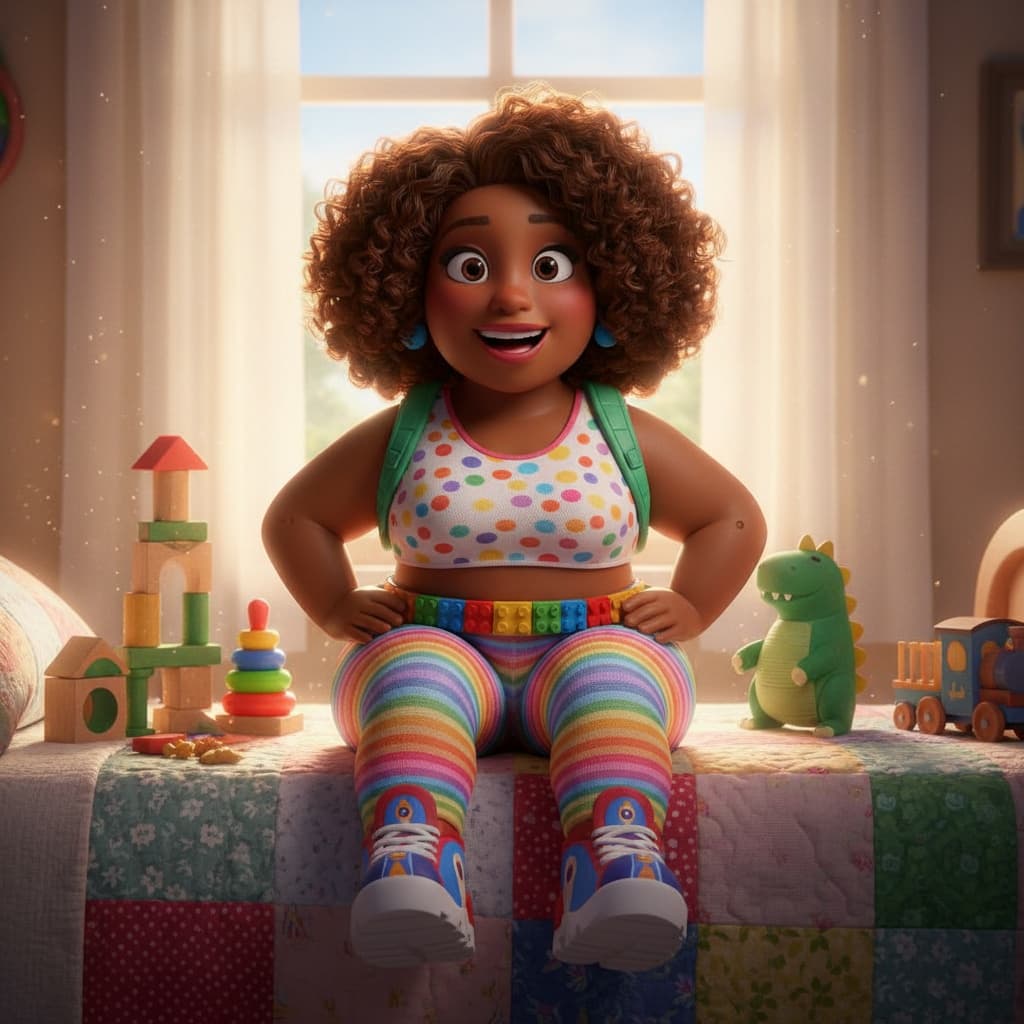 plus_size black woman toy story andy room setting 41838982