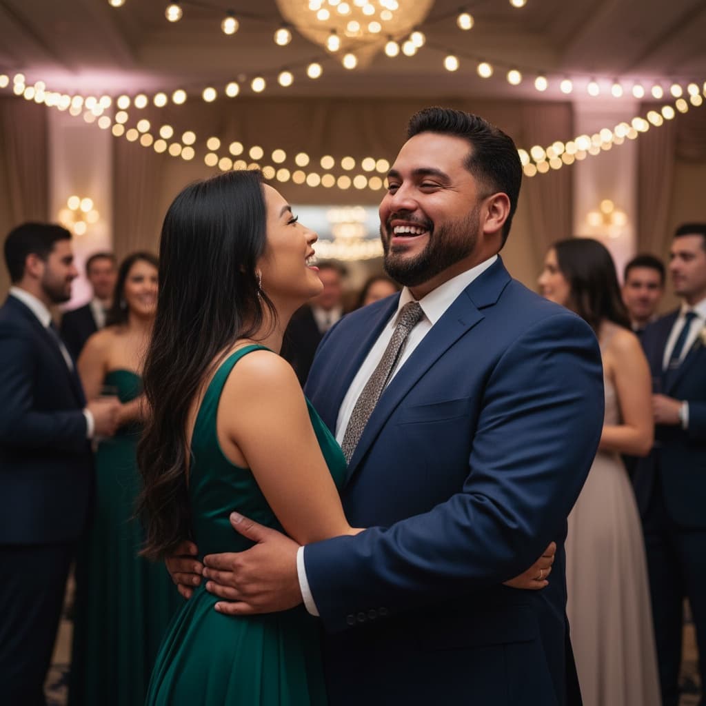 plus_size latino man candid laughing moment 44739008