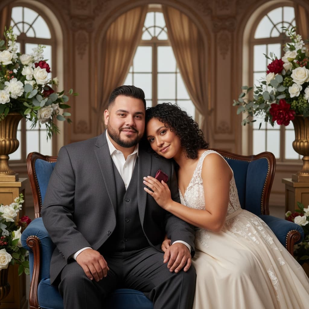 plus_size latino man formal seated portrait 75286884