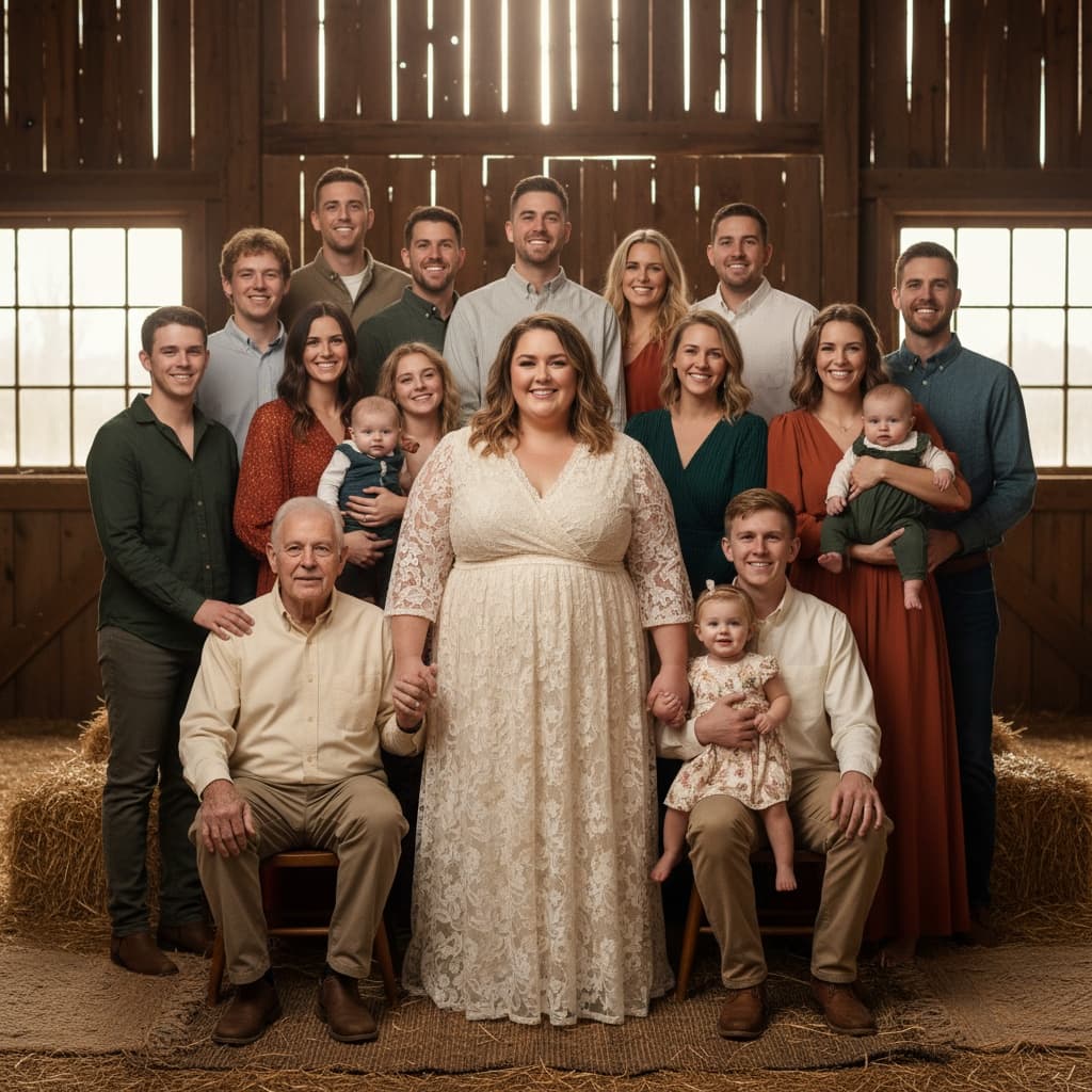 plus_size white woman rustic barn venue 33164337