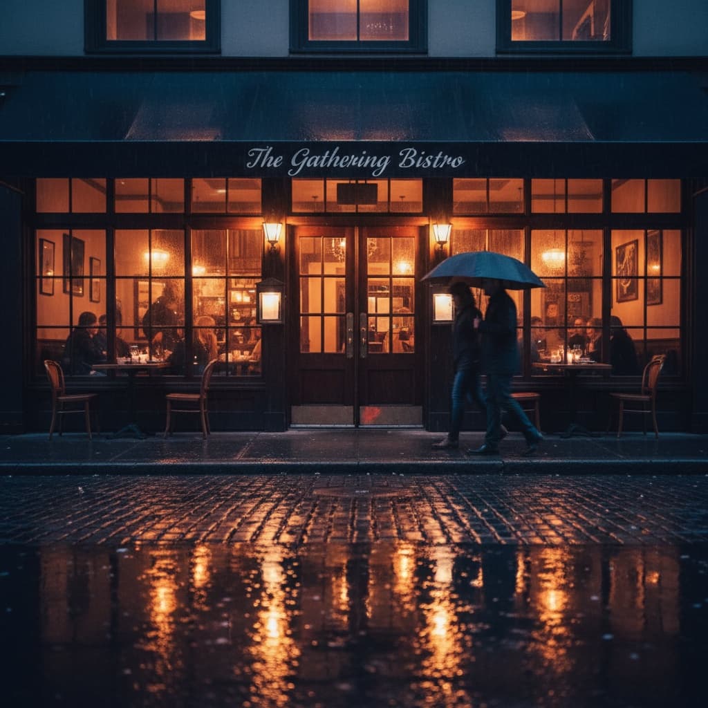 rainy day moody entrance 17390561