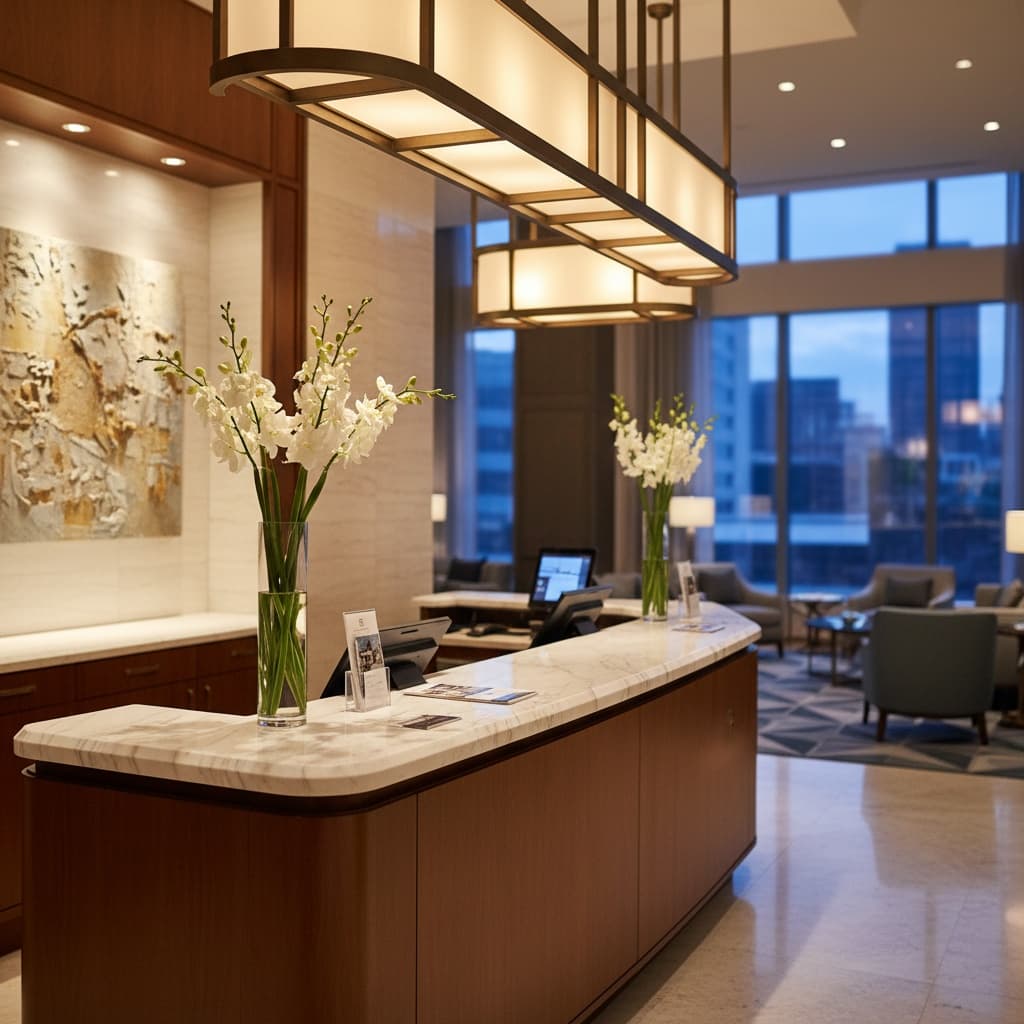 reception desk focal point 12923875