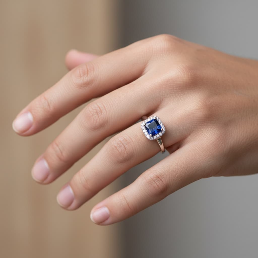 ring hand closeup 74580794