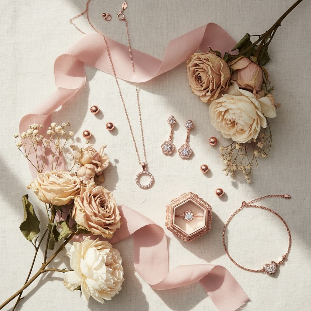 rose gold blush styling 21572527