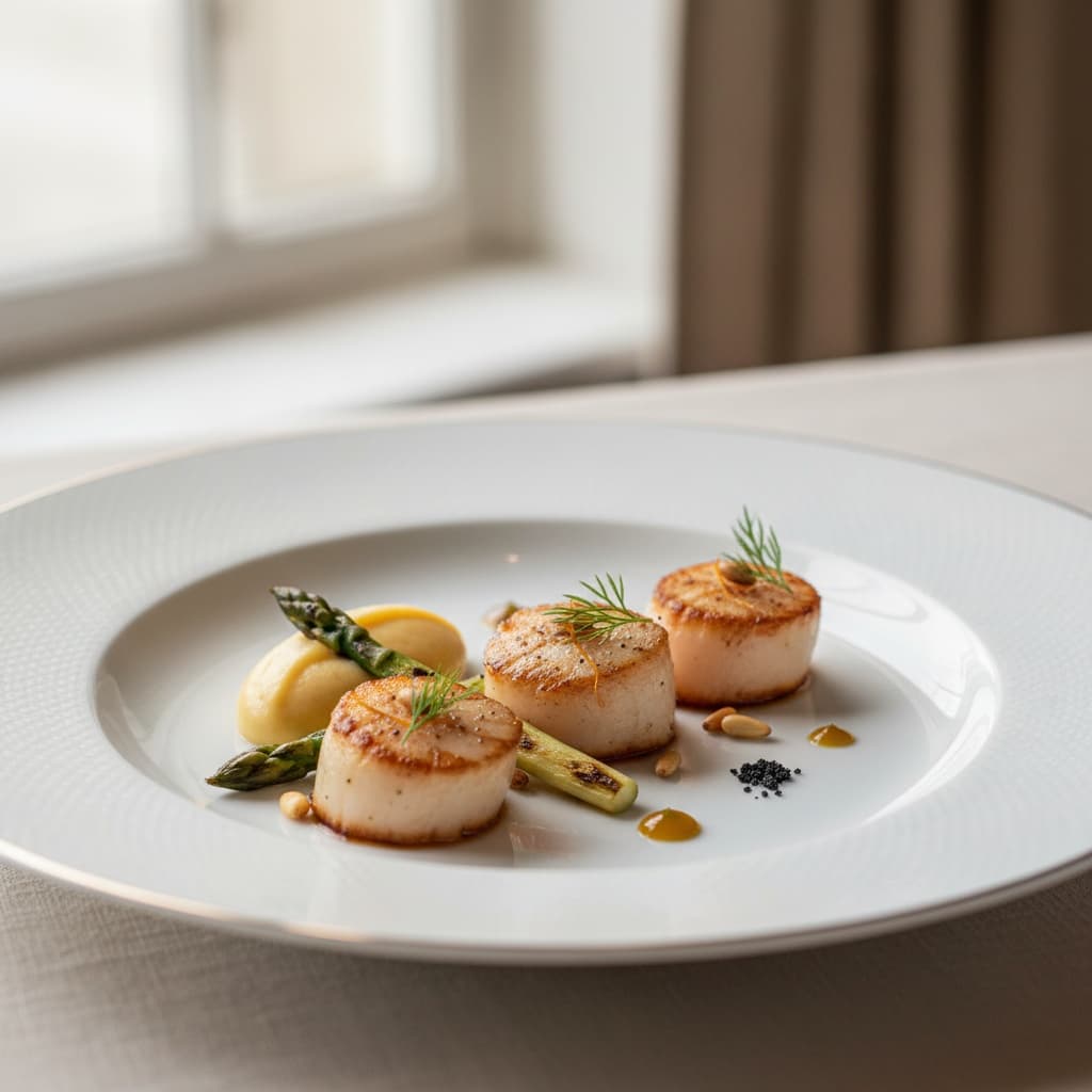 serving plate styled portion 79517074