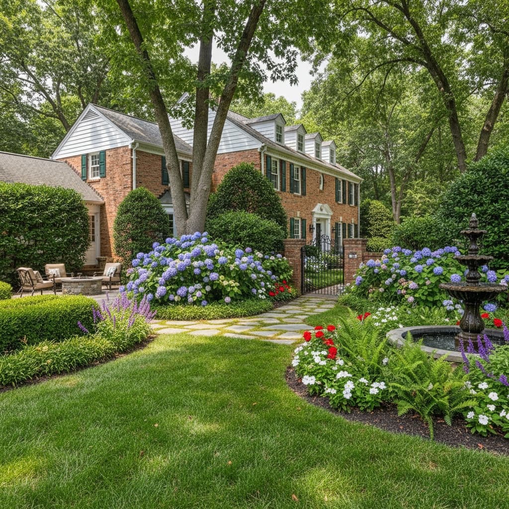 side angle landscaping 73909398