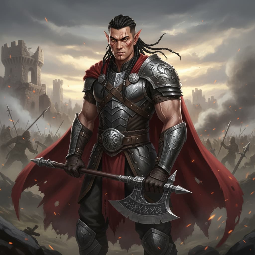 slim asian man battle worn warrior 51821176