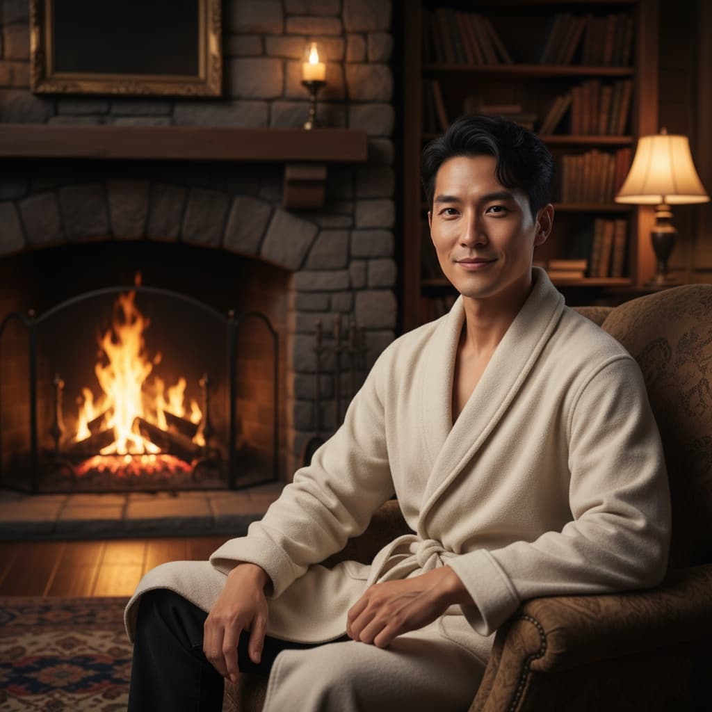 slim asian man common room portrait 38628408