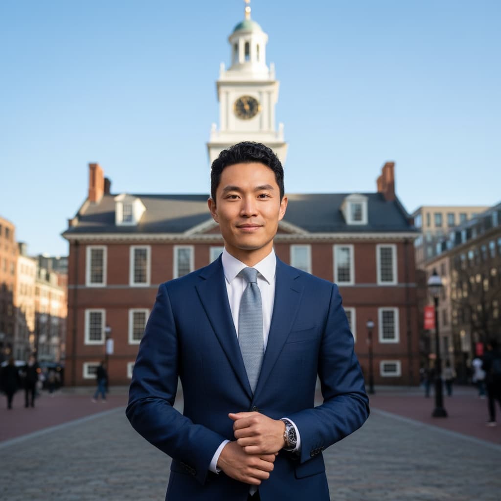 slim asian man faneuil hall marketplace 84340995