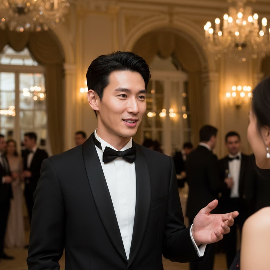 slim asian man networking conversation 88074469