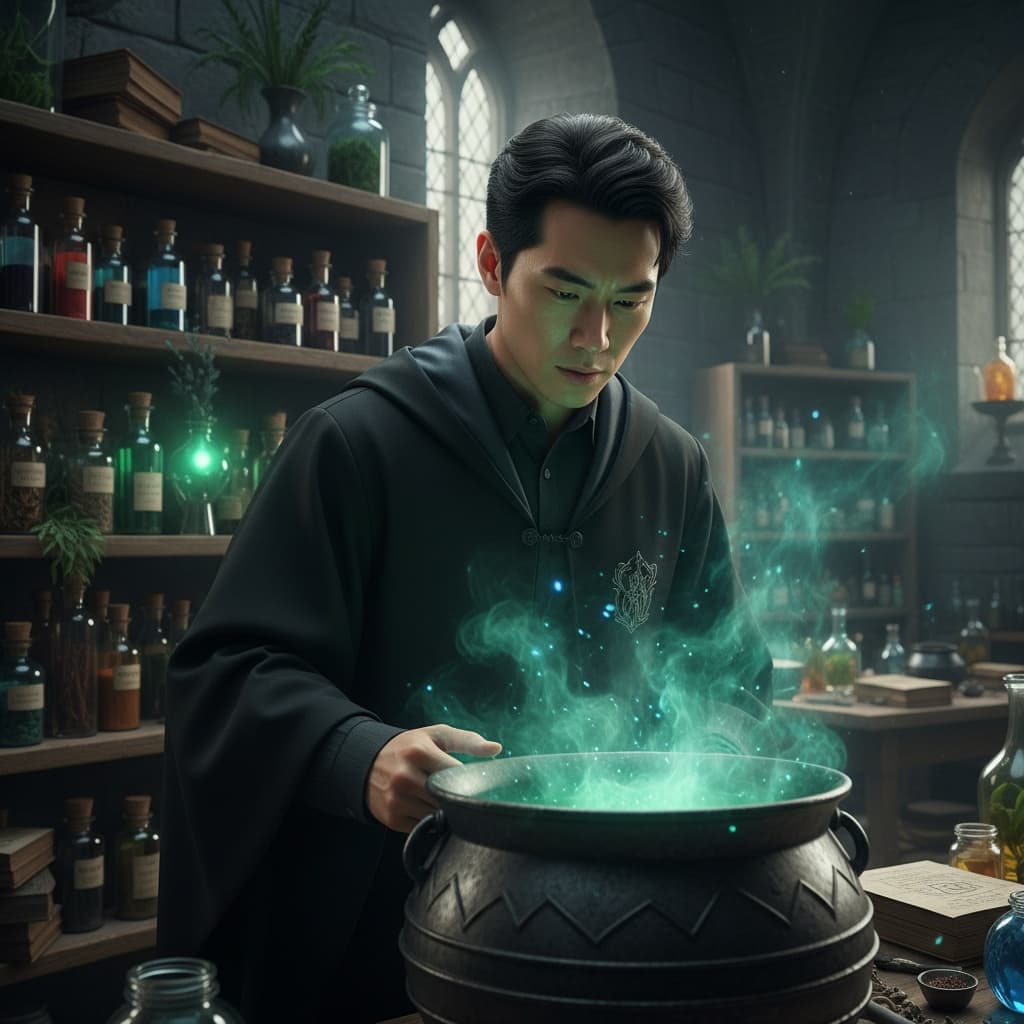 slim asian man potions classroom 76557482