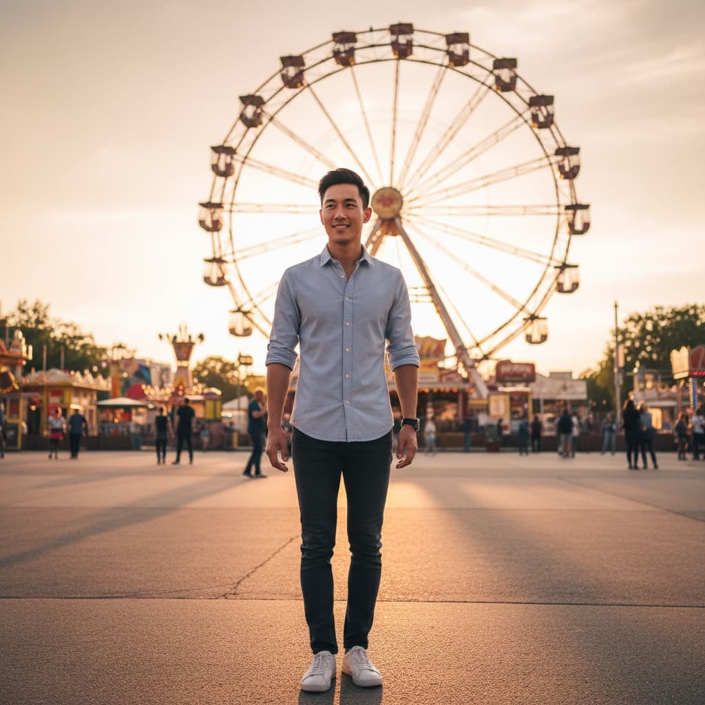 slim asian man prater giant ferris wheel 82019030