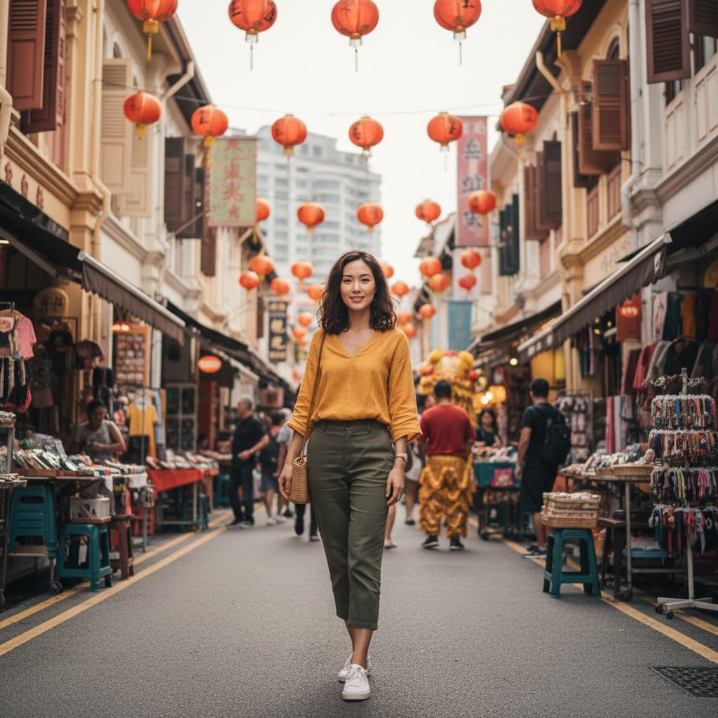slim asian woman chinatown street culture 44595651