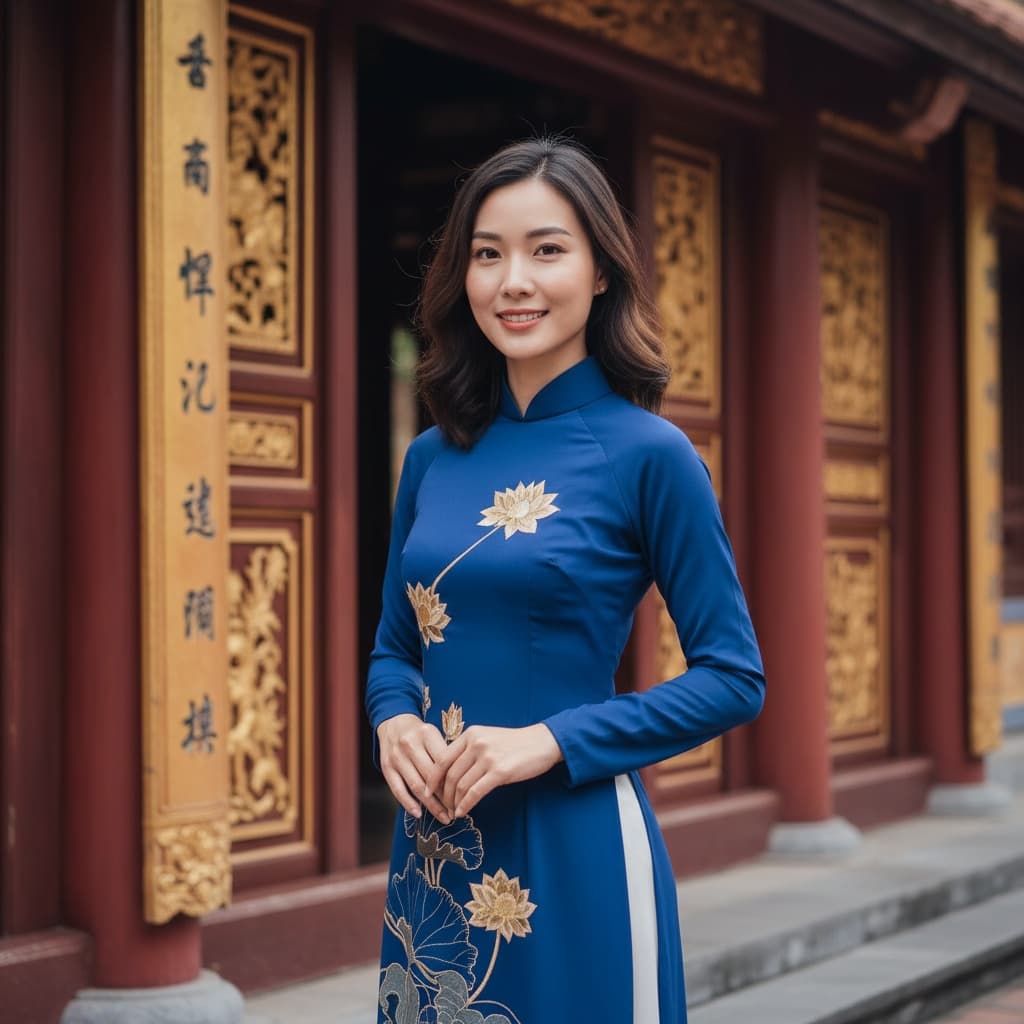 slim asian woman hue imperial city 99955784