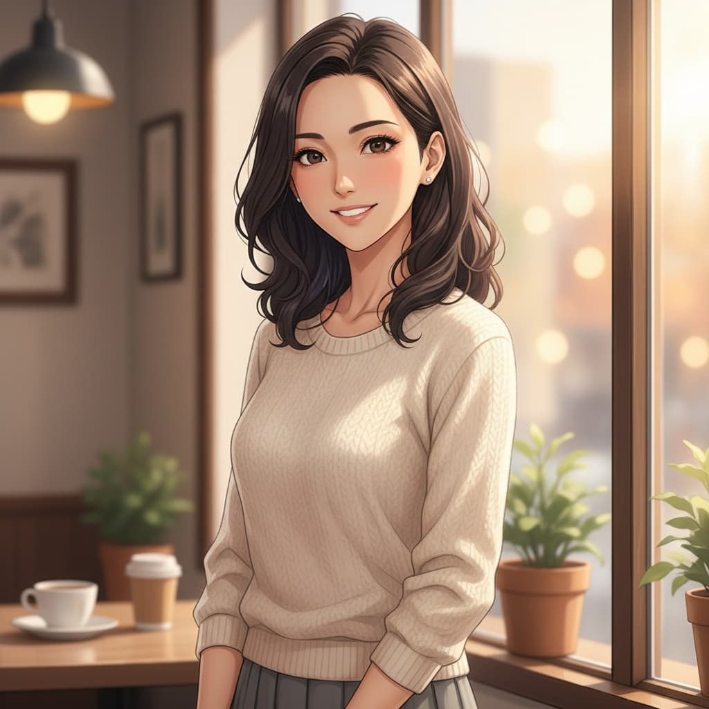 slim asian woman slice of life casual 62902044