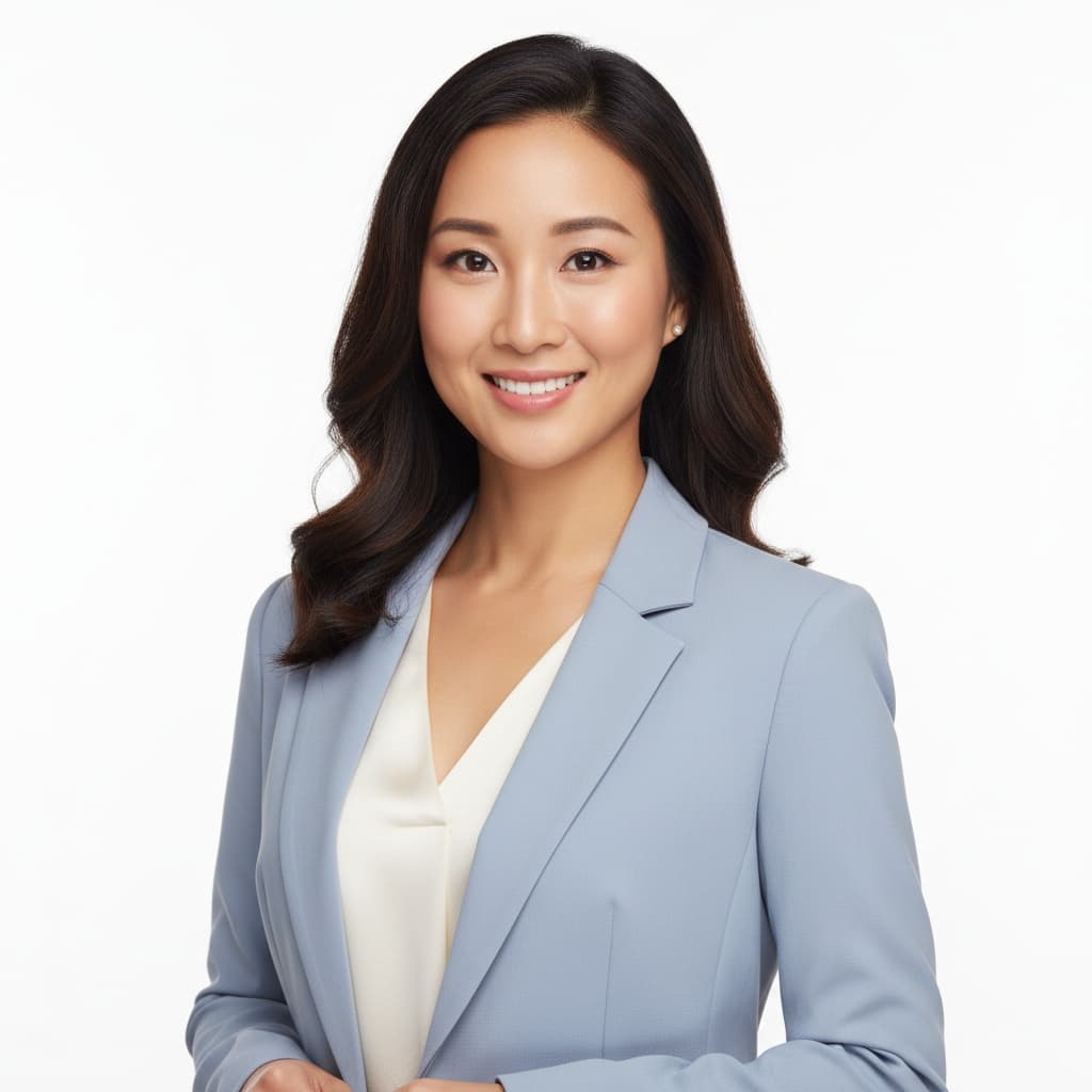 slim asian woman white background clean 31494347