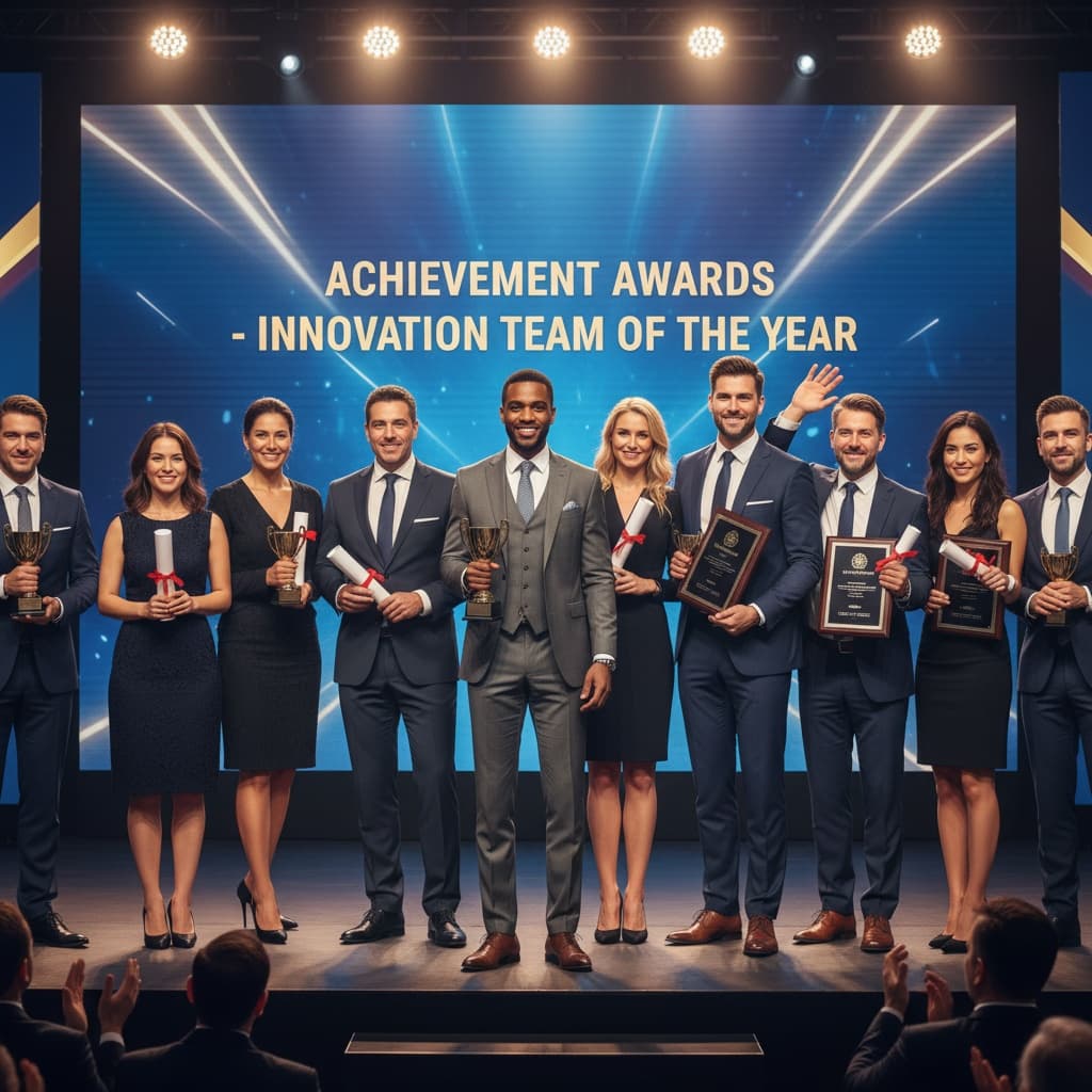 slim black man group winners on stage 98689191