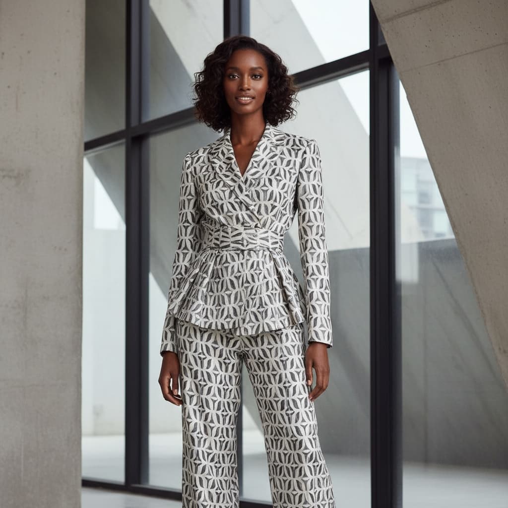 slim black woman architectural location 55141490