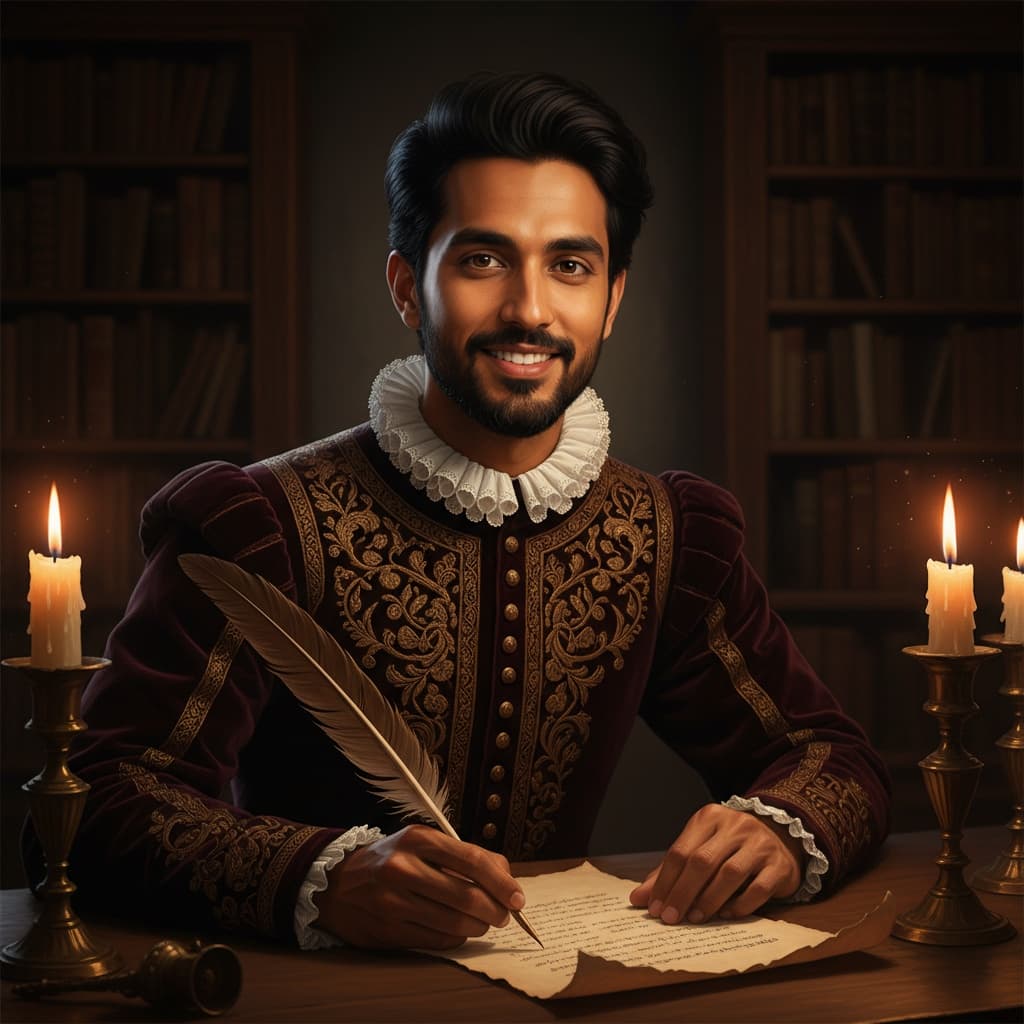 slim indian man candlelit evening portrait 55397467