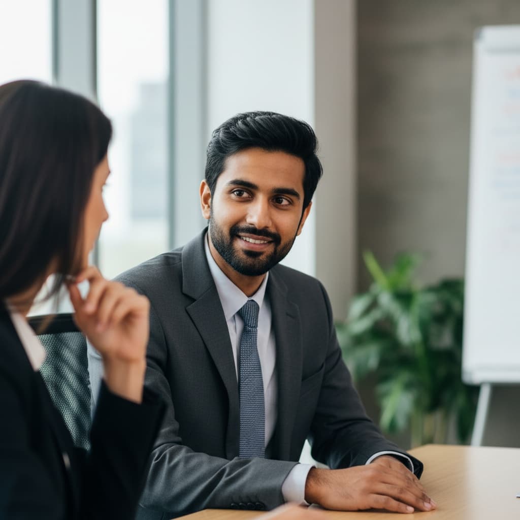 slim indian man one on one coaching 24514500