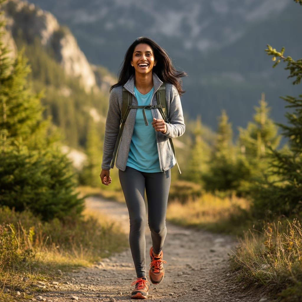 slim indian woman outdoor activity authentic 61900580
