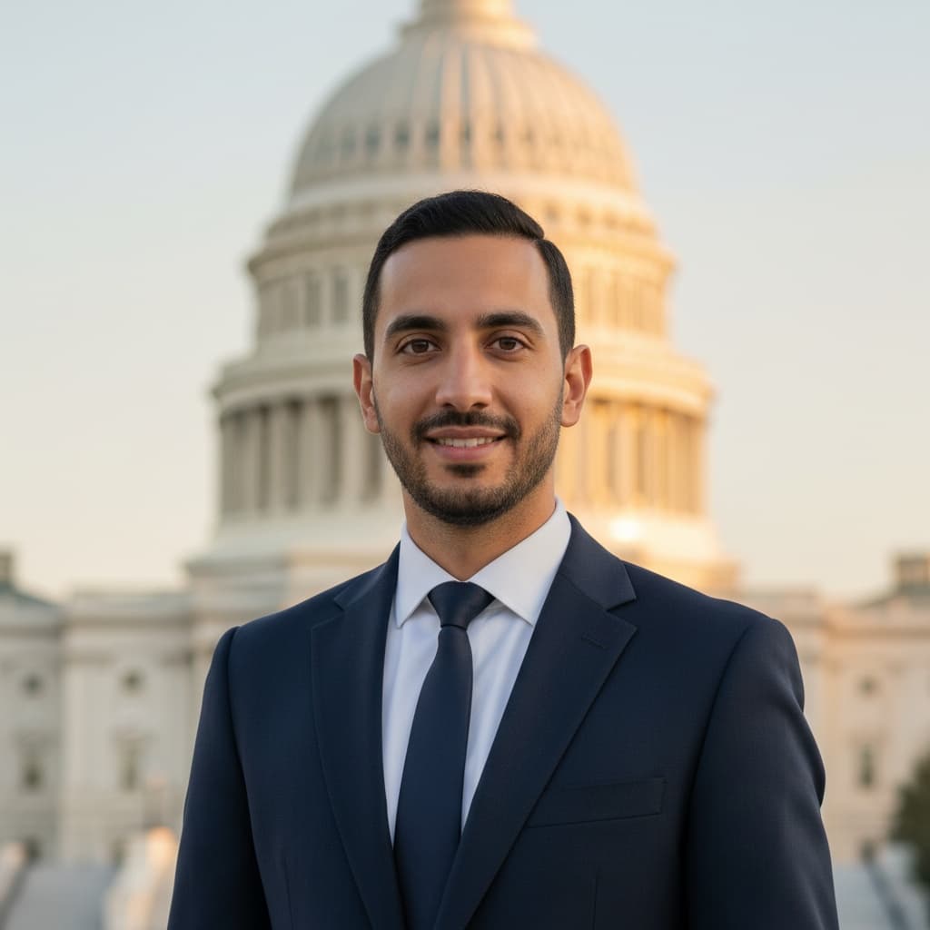 slim middle_eastern man capitol building portrait 25526701