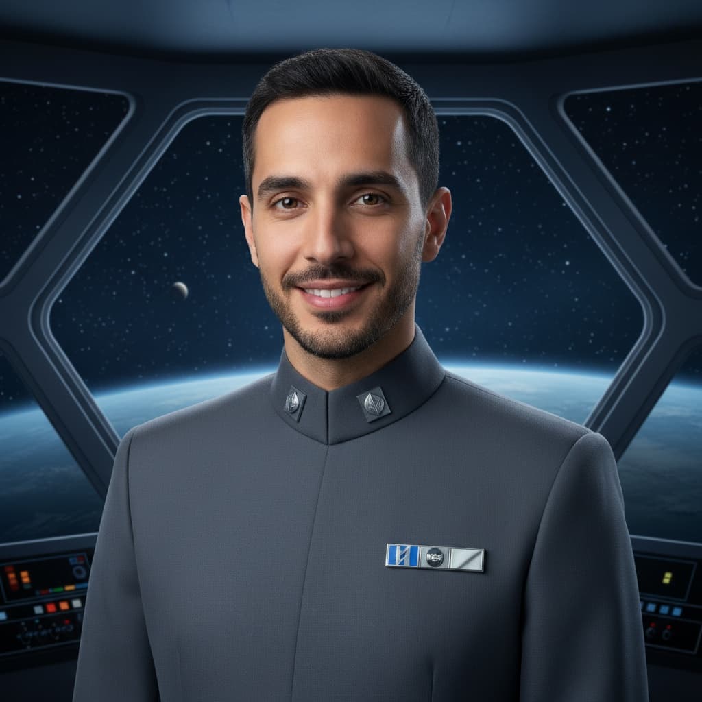 slim middle_eastern man imperial officer uniform 98693629