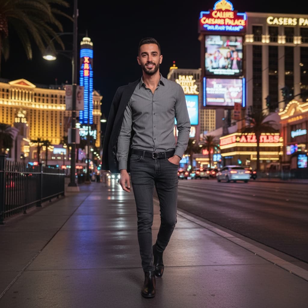 slim middle_eastern man strip walking night energy 37608421
