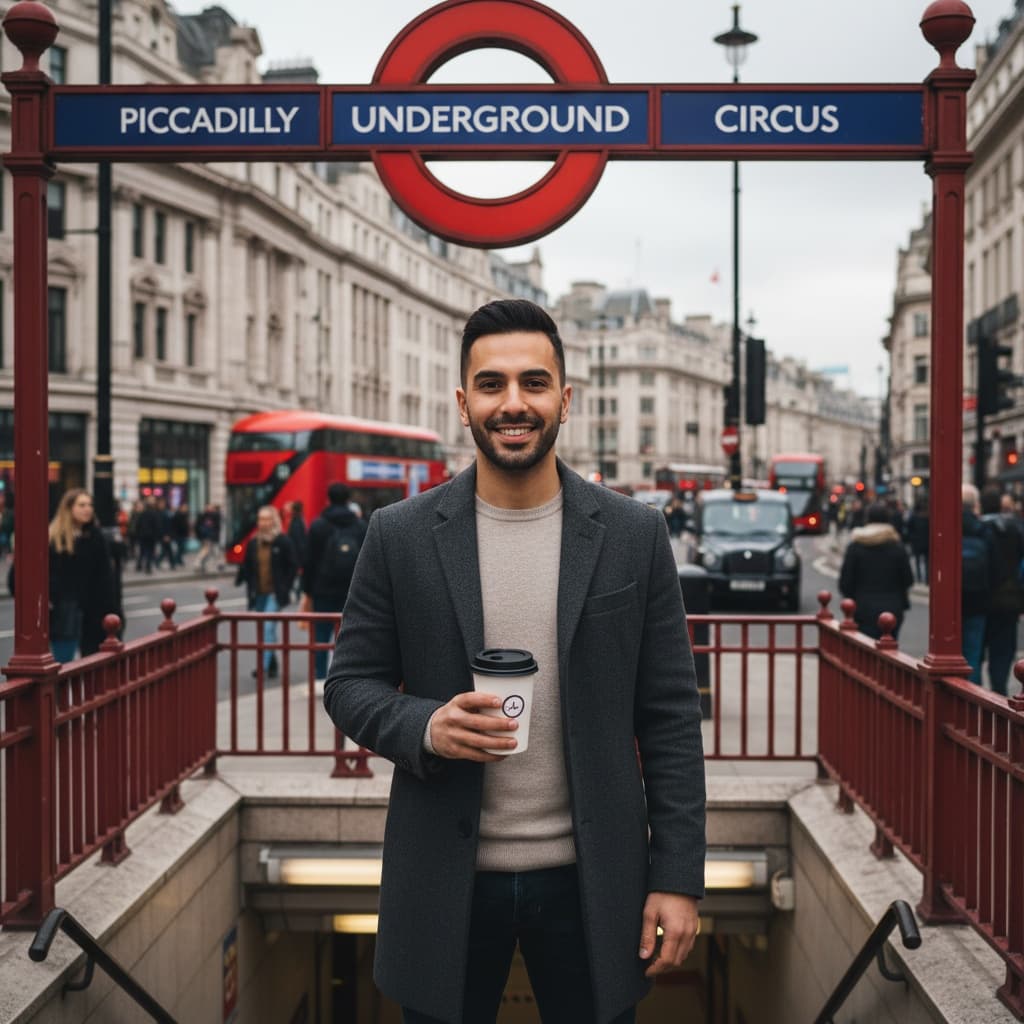 slim middle_eastern man underground tube sign 39352416