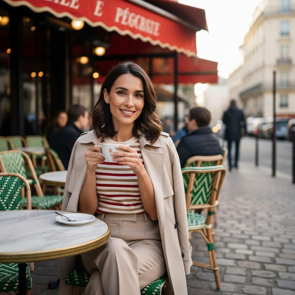 slim middle_eastern woman charming parisian cafe 44080646